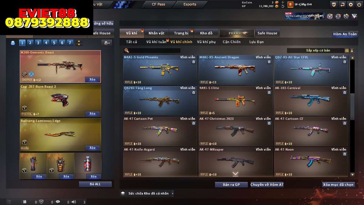 shop acc cf uy tin gia re